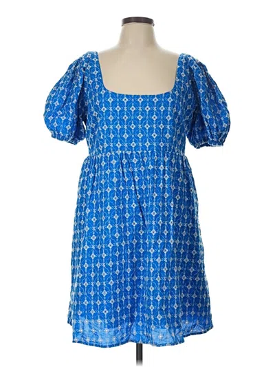 Pre-owned Rhode Casual Dress In Blue