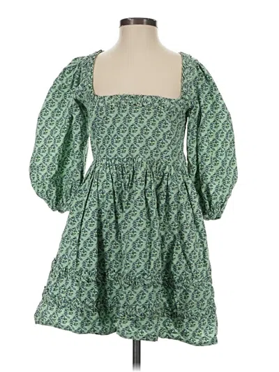 Pre-owned Rhode Casual Dress In Green