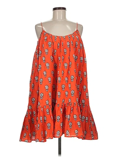 Pre-owned Rhode Casual Dress In Orange