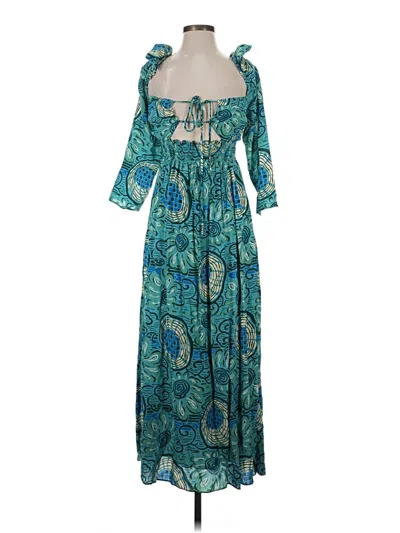 Pre-owned Rhode Casual Dress In Teal