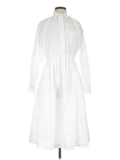 Pre-owned Rhode Casual Dress In White