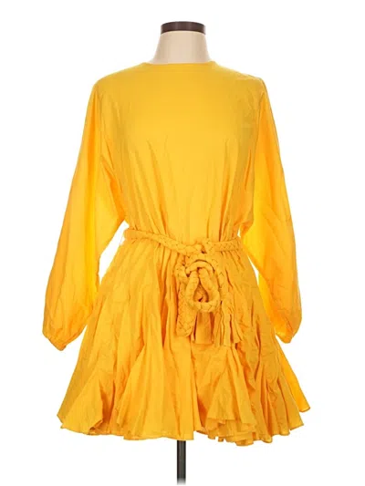 Pre-owned Rhode Casual Dress In Yellow