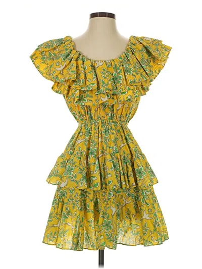 Pre-owned Rhode Casual Dress In Yellow