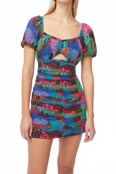 Rhode Clara Enchanted Woods Mini Dress In Multi