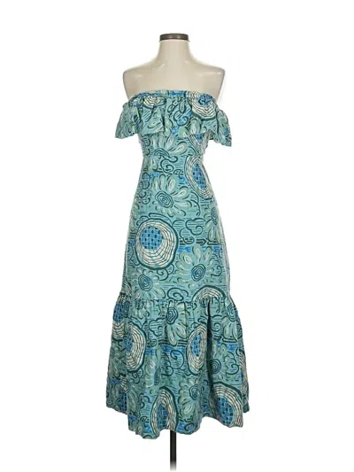 Pre-owned Rhode Cocktail Dress In Blue