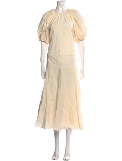 Pre-owned Rhode Crew Neck Long Dress W/ Tags In Neutral