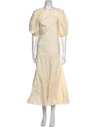 Pre-owned Rhode Crew Neck Long Dress W/ Tags In Neutral