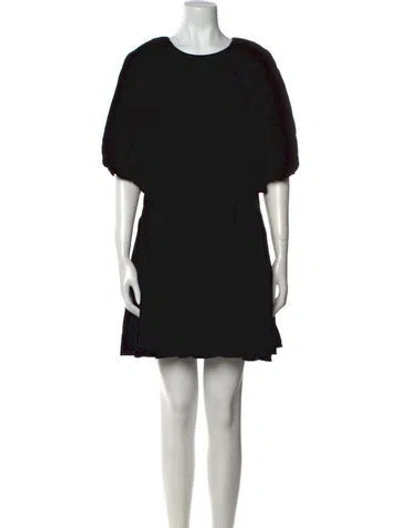 Pre-owned Rhode Crew Neck Mini Dress In Black