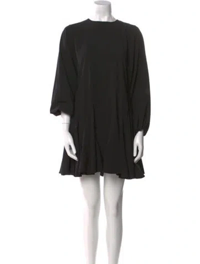 Pre-owned Rhode Crew Neck Mini Dress In Black