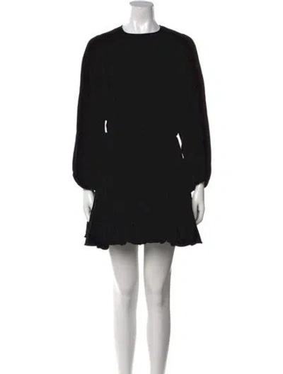 Pre-owned Rhode Crew Neck Mini Dress In Black