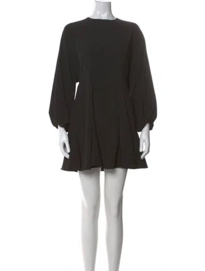 Pre-owned Rhode Crew Neck Mini Dress In Black