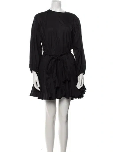Pre-owned Rhode Crew Neck Mini Dress In Black
