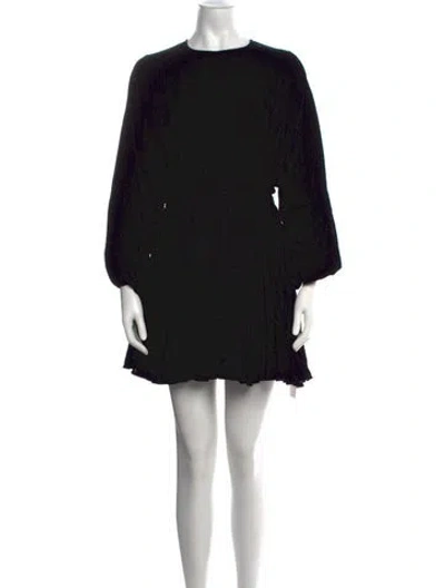 Pre-owned Rhode Crew Neck Mini Dress In Black