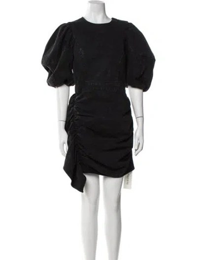 Pre-owned Rhode Crew Neck Mini Dress In Blue