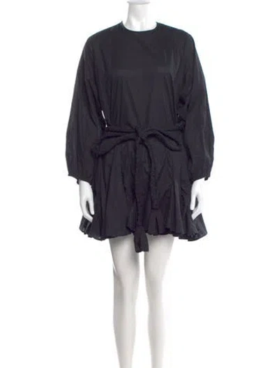 Pre-owned Rhode Crew Neck Mini Dress In Blue