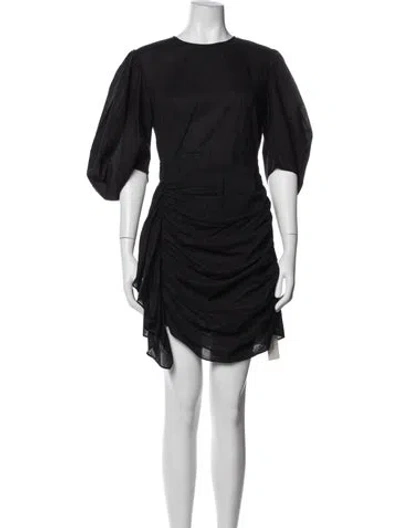 Pre-owned Rhode Crew Neck Mini Dress In Blue