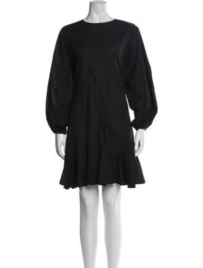 Pre-owned Rhode Crew Neck Mini Dress In Blue