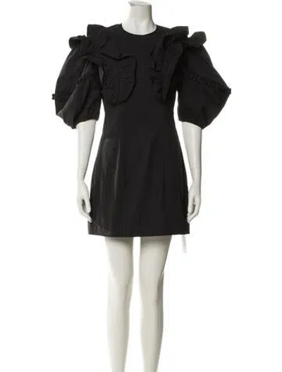 Pre-owned Rhode Crew Neck Mini Dress In Green