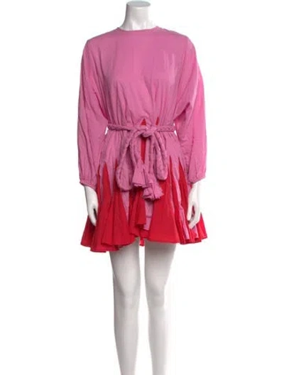 Pre-owned Rhode Crew Neck Mini Dress In Multi