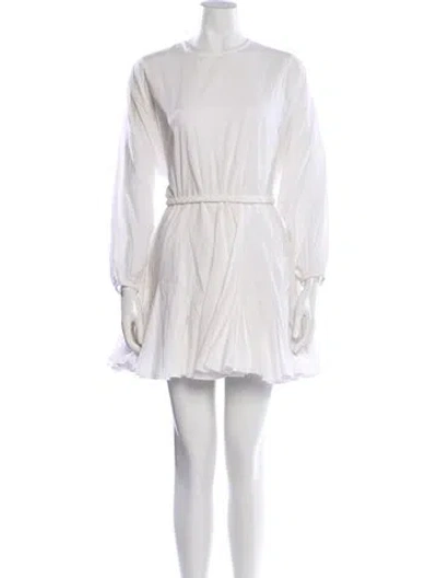 Pre-owned Rhode Crew Neck Mini Dress In Neutral