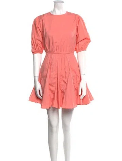 Pre-owned Rhode Crew Neck Mini Dress In Pink