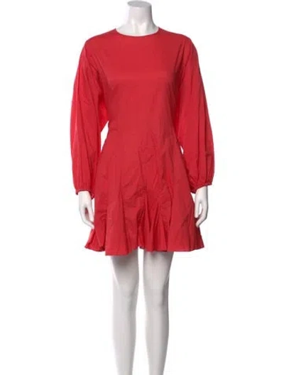 Pre-owned Rhode Crew Neck Mini Dress In Pink