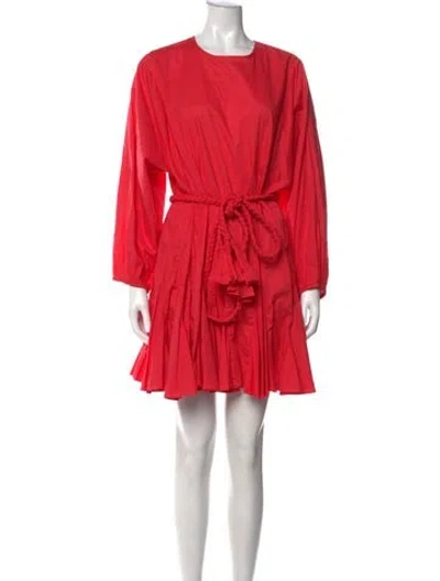 Pre-owned Rhode Crew Neck Mini Dress In Pink