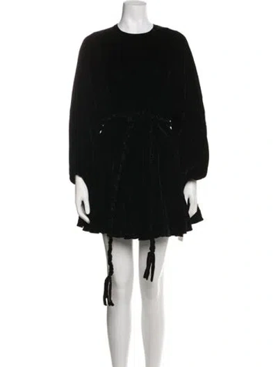 Pre-owned Rhode Crew Neck Mini Dress W/ Tags In Black