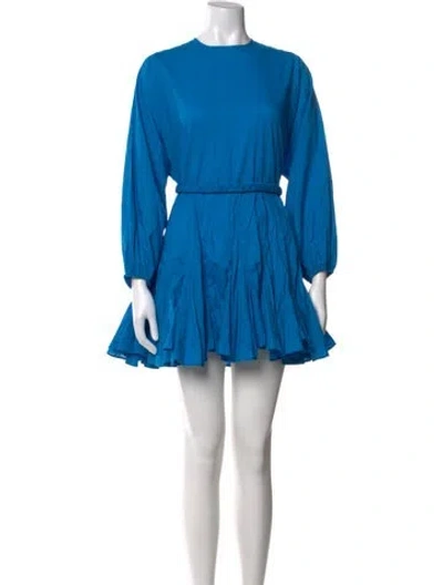 Pre-owned Rhode Crew Neck Mini Dress W/ Tags In Blue