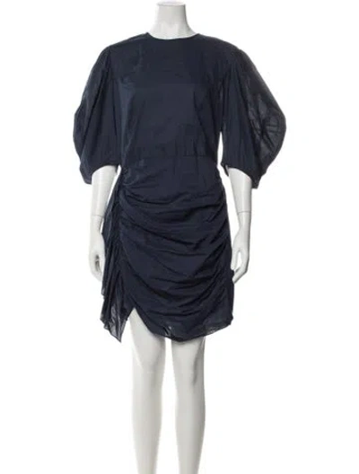 Pre-owned Rhode Crew Neck Mini Dress W/ Tags In Blue