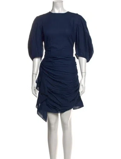 Pre-owned Rhode Crew Neck Mini Dress W/ Tags In Blue
