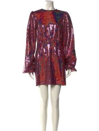 Pre-owned Rhode Crew Neck Mini Dress W/ Tags In Multi