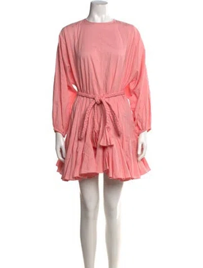 Pre-owned Rhode Crew Neck Mini Dress W/ Tags In Pink