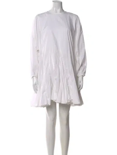 Pre-owned Rhode Crew Neck Mini Dress In White