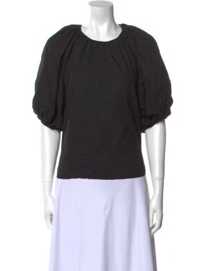 Pre-owned Rhode Crew Neck Short Sleeve Top In Blue