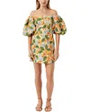 Rhode Dali Mini Dress In Capri Orchard Orange Floral