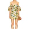 Rhode Dali Mini Dress In Capri Orchard Orange Floral In Multi