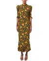 Rhode Felix Baroque-print Midi Dress