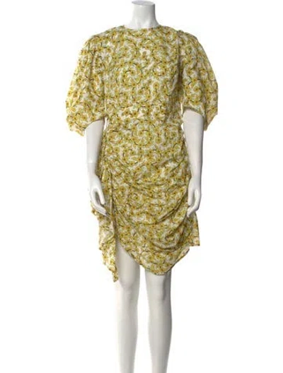 Pre-owned Rhode Floral Print Knee-length Dress W/ Tags In White