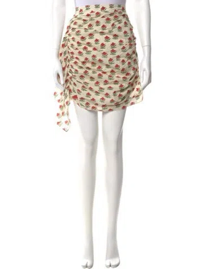 Pre-owned Rhode Floral Print Knee-length Skirt