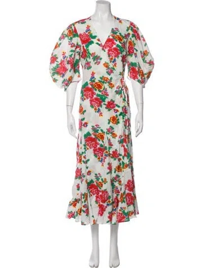 Pre-owned Rhode Floral Print Long Dress