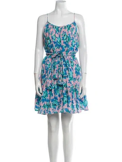 Pre-owned Rhode Floral Print Mini Dress In Multi