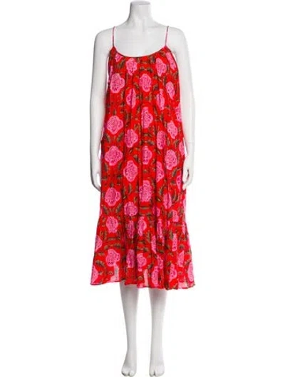 Pre-owned Rhode Floral Print Mini Dress In Multi