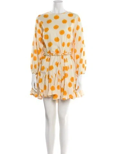 Pre-owned Rhode Floral Print Mini Dress In Multi