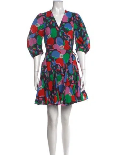 Pre-owned Rhode Floral Print Mini Dress In Multi