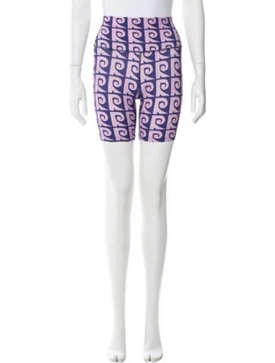 Pre-owned Rhode Graphic Print Mini Shorts W/ Tags In Green