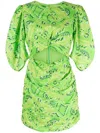 Rhode Isla Dress Lime Diamond Stitch 2 In Grün