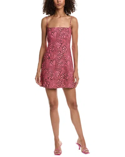 Rhode Jackie Linen Mini Dress In Pink