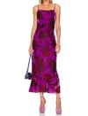 Rhode Jemima Dress In Camellia Vine Crocus In Multi