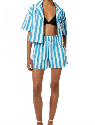 Rhode Kina Short In Dorsey Stripe In Blue